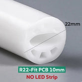 Round Flexible LED Neon Rope Lamp Silicone Tube 180/270/360° Tape Lamp Diffuser For WS2811 WS2815 Outdoor Decor Neon Strip Light