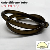 1M-10M D-Shaped Black Silicone Tube DC24V LED Rope Lamp Channel SMD2835 Waterproof Hose Wall Door Decor LED Strip Light Diffuser