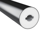 Silicone Round Tube D22 BLACK for LED COB up to 8mm