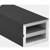 Tuba Silikonowa Płaska P1510 CZARNA dla Taśm LED COB do 10mm