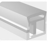 Silicone side tube B2020 for COB LED strips up to 10mm