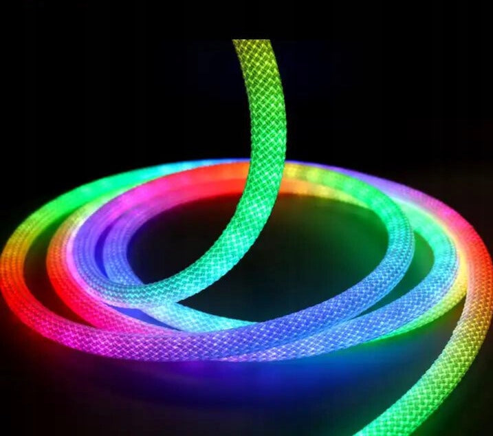 Tuba Silikonowa Okrągła D22 LINA w oplocie dla Taśm LED COB do 8mm