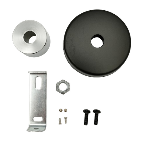 Czarna rozeta sufitowa do D25