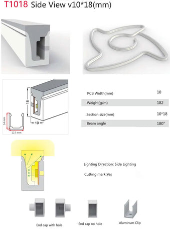 1-5M Led Neon Tube Light Flexible Sleeve Waterproof For Individually Addressable WS2811 WS2812B WS2813 WS2815 SK6812 RGB Strip