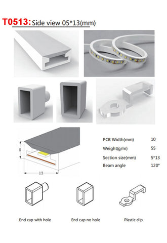 1-5M Led Neon Tube Light Flexible Sleeve Waterproof For Individually Addressable WS2811 WS2812B WS2813 WS2815 SK6812 RGB Strip