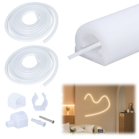 ALISTER 16.5Ft/5M Silicone LED Channel System Flexible Tube USC2