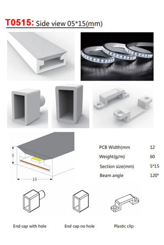 1-5M Led Neon Tube Light Flexible Sleeve Waterproof For Individually Addressable WS2811 WS2812B WS2813 WS2815 SK6812 RGB Strip