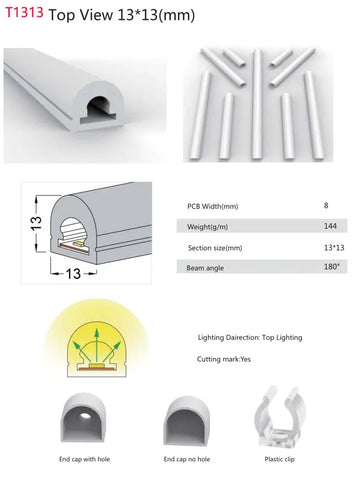 1-5M Led Neon Tube Light Flexible Sleeve Waterproof For Individually Addressable WS2811 WS2812B WS2813 WS2815 SK6812 RGB Strip