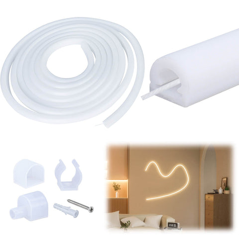 ALISTER 16.5Ft/5M Silicone LED Channel System Flexible Tube USC2