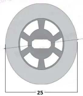 Tuba Silikonowa Okrągła D25 dla Taśm LED COB do 8mm