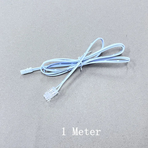 2p Dupont Male To 8mm Ultra thin crystal buckle，LED Strip Connector 2835 SMD.COB Clamp Clips 2pin Extension Wire Terminal 15cm1M