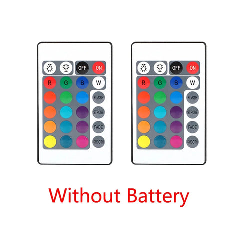 24 Keys Mini RGB IR Wireless Remote Controller ONLY For W28 Series Globe Bulbs RGB Light Lamp LED Strip Lights Without Battery