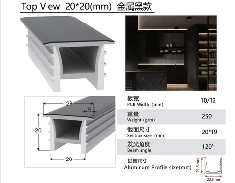 Neon Sign Silica Gel Covering Tube for WS2811 WS2812B SK6812 LED Light Strip Recessed Light Silicone Channel