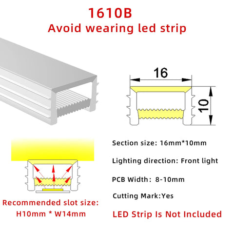 1616B Silicone LED neon tube flexible profile LED light for various occasions bendable and cuttable easy to install