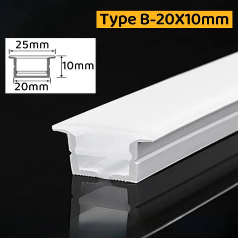 Embedded Flexible Neon Silicone Tube LED Rope Lamp Waterproof Diffuser Channel WS2811 WS2812B Outdoor Linear Ribbon Strip Lights