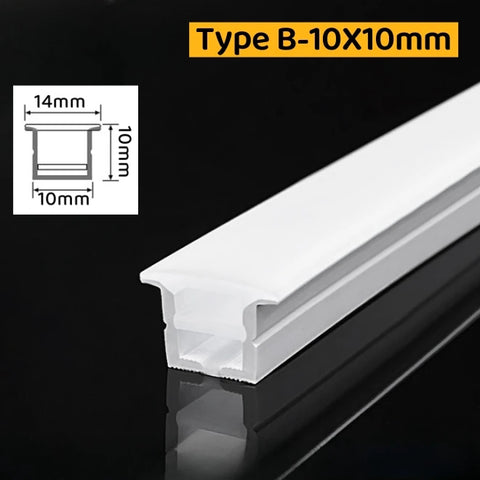 Embedded Flexible Neon Silicone Tube LED Rope Lamp Waterproof Diffuser Channel WS2811 WS2812B Outdoor Linear Ribbon Strip Lights