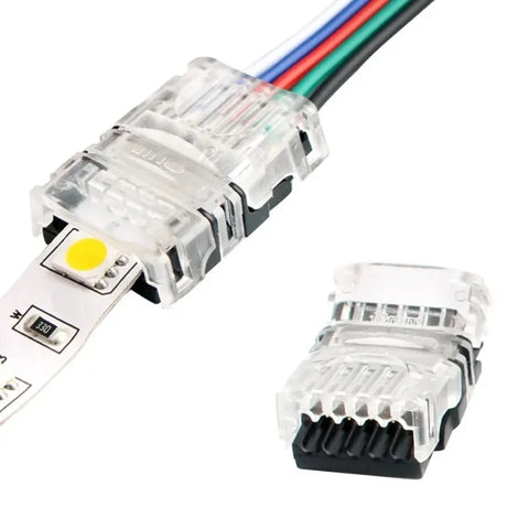 5PCS 2Pin 4Pin 5Pin LED Strip Connector Waterproof LED Connector Terminal For RGB RGBW RGBWW Strip Light Connection 8mm 10mm