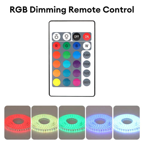 24 Keys Mini RGB IR Wireless Remote Controller ONLY For W28 Series Globe Bulbs RGB Light Lamp LED Strip Lights Without Battery