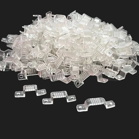 COB LED Strip Light Fasteners Fix Clips Buckle for Fixing 24V 110V 220V RGB Neon Tape Plastic Connector Lighting Accessories