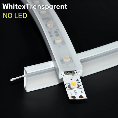 1m-20m Ultra-thin LED Neon Silicone Tube Flexible Rope Lamp T1105/1305/1505 Channel Diffuser For 5050 WS2812B Ribbon Strip Light