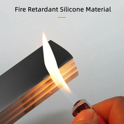 Recessed Black Silicone Tube LED Neon Light Flexible Rope Channel Diffuser WS2811 WS2812B Outdoor Waterproof Ribbon Strip Lights