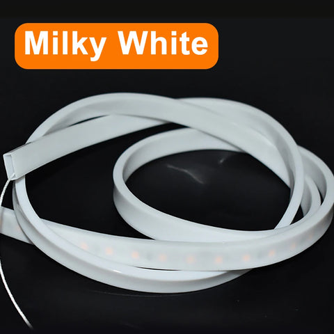 LED Silicone Tube Transparent/Milky White/Black Flexible Protection Cover Waterproof For 8/10/12mm WS2812B WS2811 5050 Led Strip