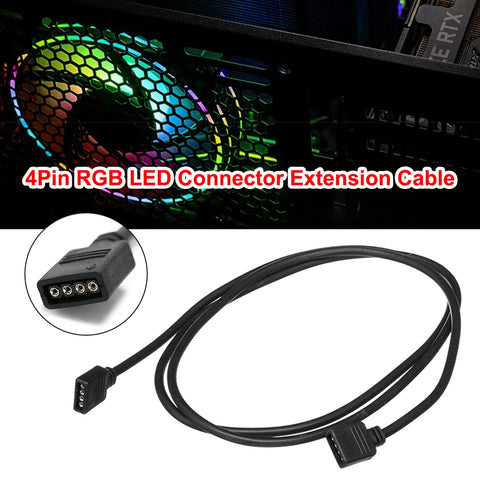 RGB 5050 3528 LED Strip Lighting Extend Wire 4Pin LED Connector Extension Cable