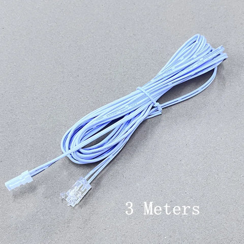 2p Dupont Male To 8mm Ultra thin crystal buckle，LED Strip Connector 2835 SMD.COB Clamp Clips 2pin Extension Wire Terminal 15cm1M