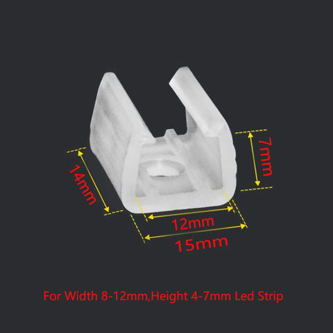 Neon LED Strip Light Fastener Clips COB LED Connector 5050 2835 Flexible Mounting Fixer for Fixing RGB LED Tape Clips