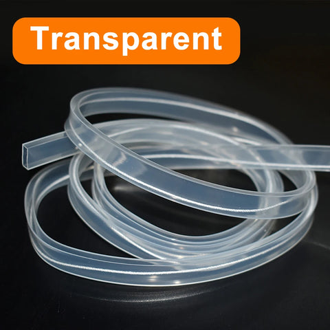 LED Silicone Tube Transparent/Milky White/Black Flexible Protection Cover Waterproof For 8/10/12mm WS2812B WS2811 5050 Led Strip