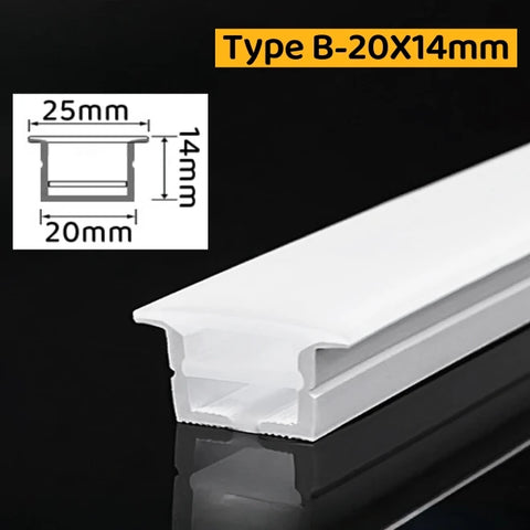 Embedded Flexible Neon Silicone Tube LED Rope Lamp Waterproof Diffuser Channel WS2811 WS2812B Outdoor Linear Ribbon Strip Lights