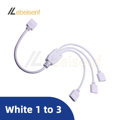 4P 5P 6P RGB RGBW RGBCCT LED Strip Controller Sync Expansion Splitter Cable 4Pin 5Pin 2.54mm 6Pin 2.0mm 1 to 2 3 4 5 Black/White