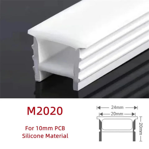 Recessed Black Silicone Tube LED Neon Light Flexible Rope Channel Diffuser WS2811 WS2812B Outdoor Waterproof Ribbon Strip Lights