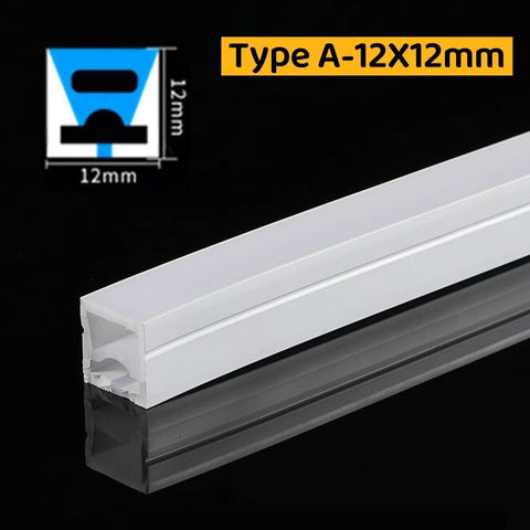 Embedded Flexible Neon Silicone Tube LED Rope Lamp Waterproof Diffuser Channel WS2811 WS2812B Outdoor Linear Ribbon Strip Lights