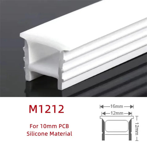 Recessed Black Silicone Tube LED Neon Light Flexible Rope Channel Diffuser WS2811 WS2812B Outdoor Waterproof Ribbon Strip Lights