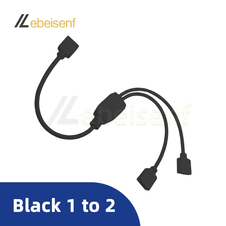4P 5P 6P RGB RGBW RGBCCT LED Strip Controller Sync Expansion Splitter Cable 4Pin 5Pin 2.54mm 6Pin 2.0mm 1 to 2 3 4 5 Black/White