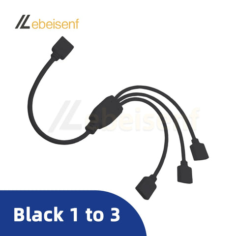 4P 5P 6P RGB RGBW RGBCCT LED Strip Controller Sync Expansion Splitter Cable 4Pin 5Pin 2.54mm 6Pin 2.0mm 1 to 2 3 4 5 Black/White
