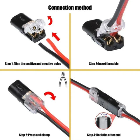 Waterproof 2 Pin Way Plug Electrical Connector Car Wire Cable Automotive Electrical Connector Strip Terminal Connection Tools