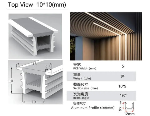 Neon Sign Silica Gel Covering Tube for WS2811 WS2812B SK6812 LED Light Strip Recessed Light Silicone Channel