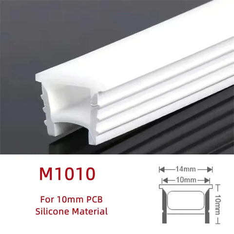 Recessed Black Silicone Tube LED Neon Light Flexible Rope Channel Diffuser WS2811 WS2812B Outdoor Waterproof Ribbon Strip Lights