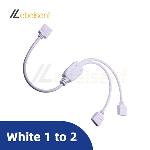 4P 5P 6P RGB RGBW RGBCCT LED Strip Controller Sync Expansion Splitter Cable 4Pin 5Pin 2.54mm 6Pin 2.0mm 1 to 2 3 4 5 Black/White