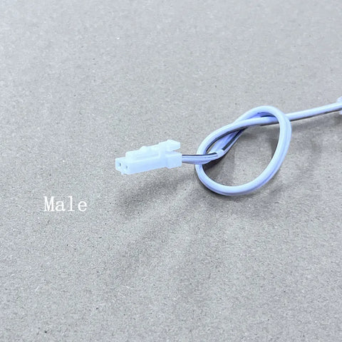 2p Dupont Male To 8mm Ultra thin crystal buckle，LED Strip Connector 2835 SMD.COB Clamp Clips 2pin Extension Wire Terminal 15cm1M