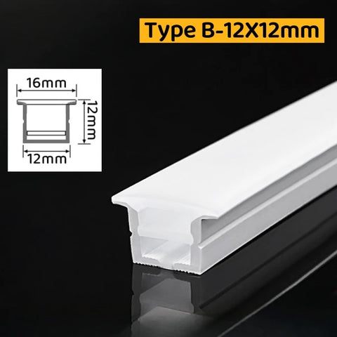 Embedded Flexible Neon Silicone Tube LED Rope Lamp Waterproof Diffuser Channel WS2811 WS2812B Outdoor Linear Ribbon Strip Lights