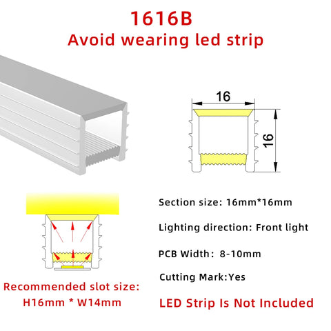 1616B Silicone LED neon tube flexible profile LED light for various occasions bendable and cuttable easy to install