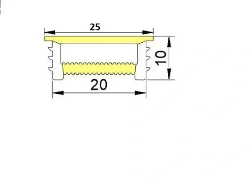 Tuba Silikonowa Frez F2010 dla Taśm LED COB do 12mm