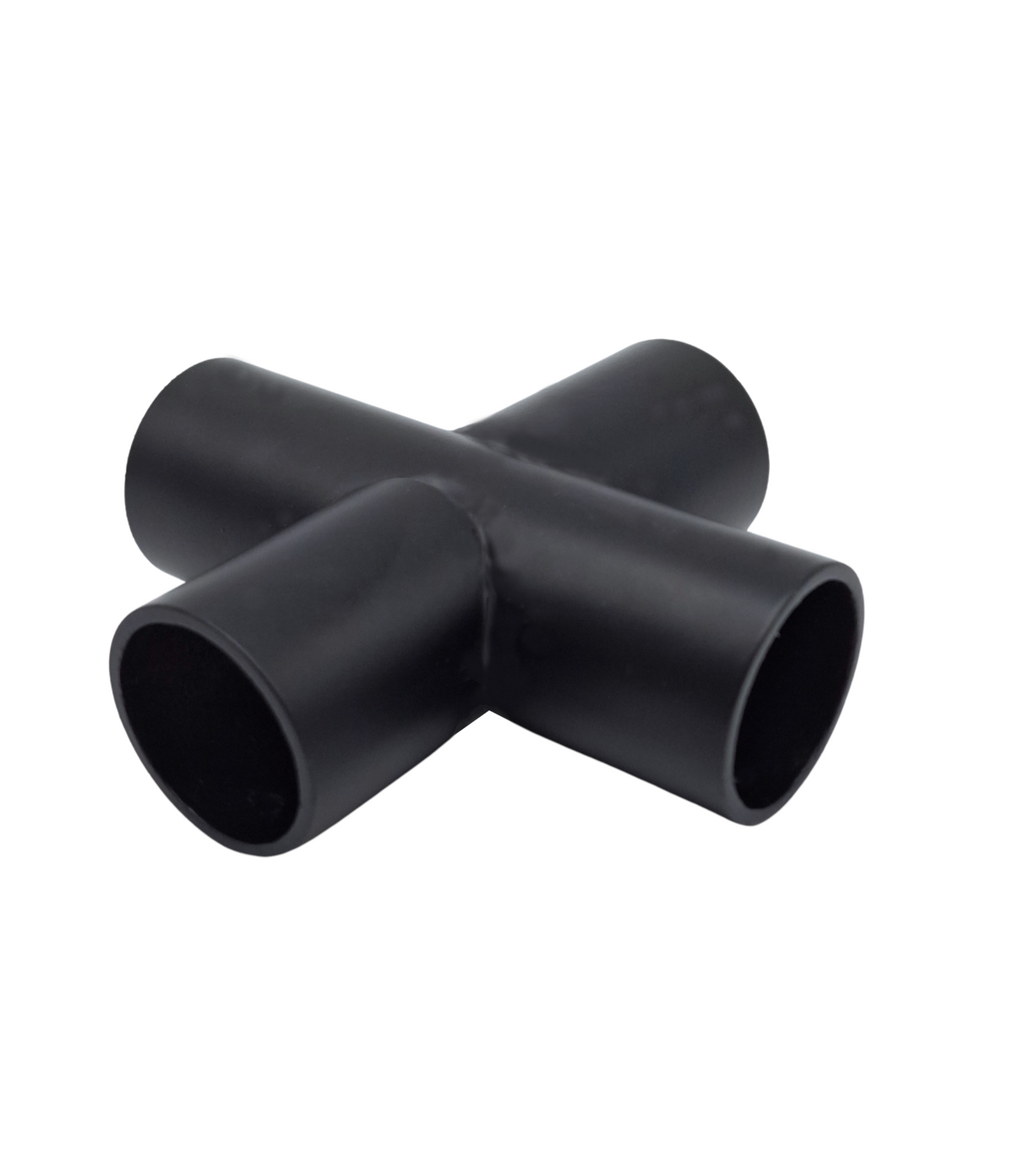 Czarna złączka krzyż do D25