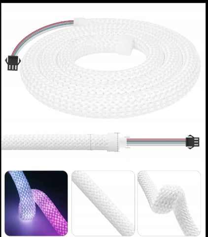 Tuba LINA w oplocie D16 IP65 5V DIGITAL RGB 6W/m  2,5m