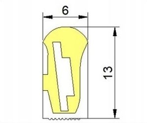 Tuba Silikonowa Boczna B0613 dla Taśm LED COB do 8mm