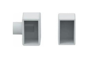 Silicone end caps for side tube B1220