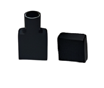Silicone end caps for Side Tubes B0612 Black
